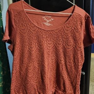 Sonoma burgundy blouse